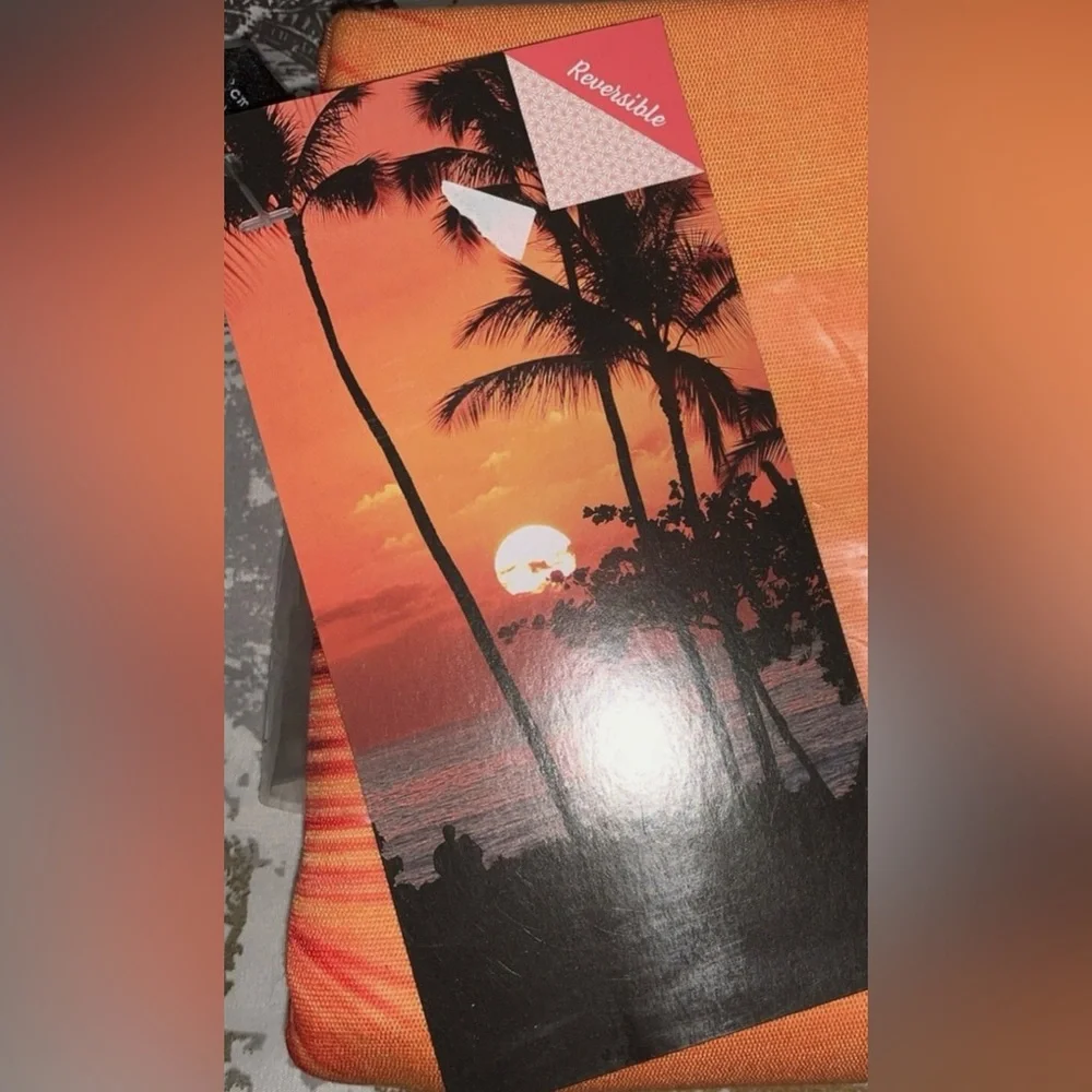 Reversible Sunset Towel      Perfect for Beach, Pool, Yoga, Travel or Camping